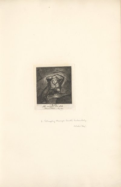 For the Sexes. The Gates of Paradise, Plate 5, Earth by William Blake
